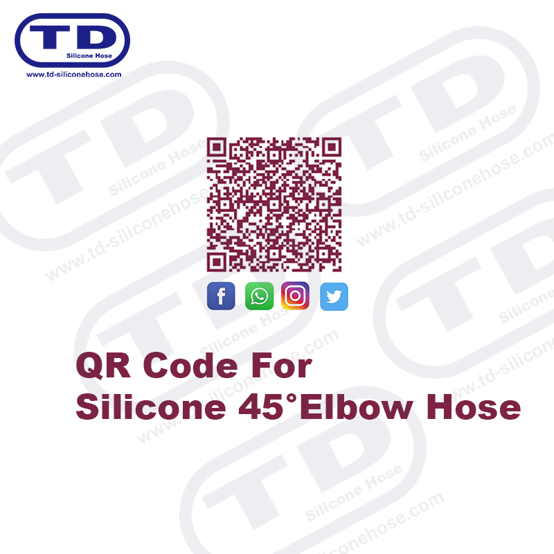 Silikone 45 ° albue slange