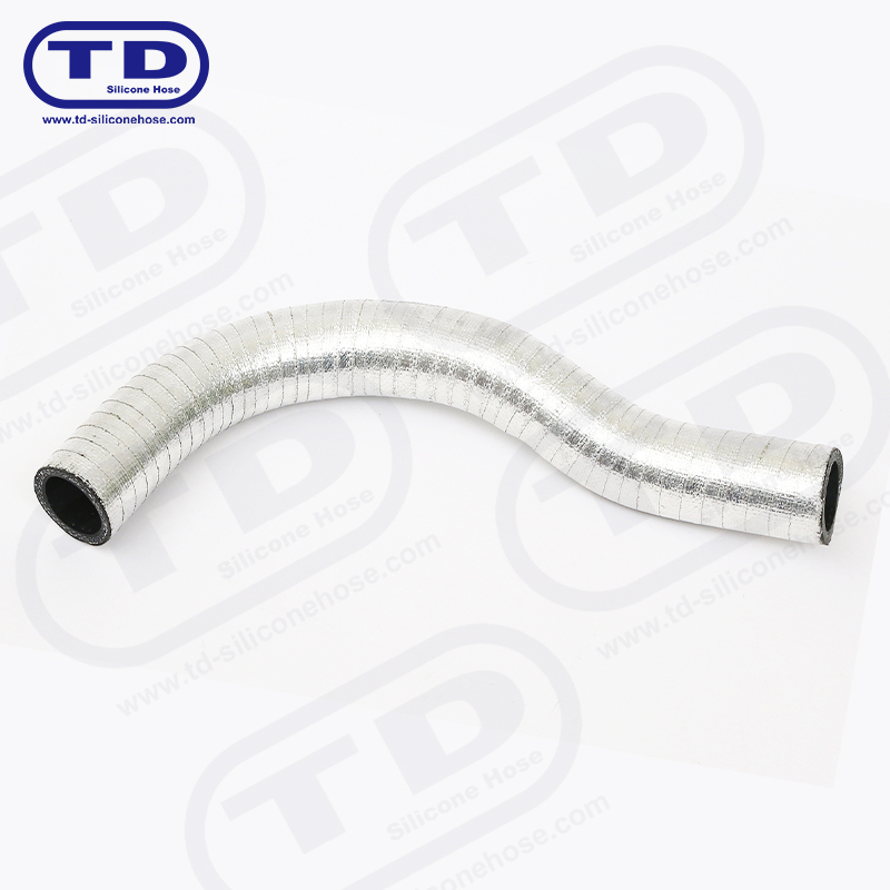 Aluminium indpakket silikone slange