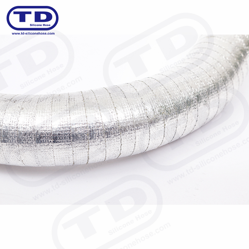 Aluminium indpakket silikone slange