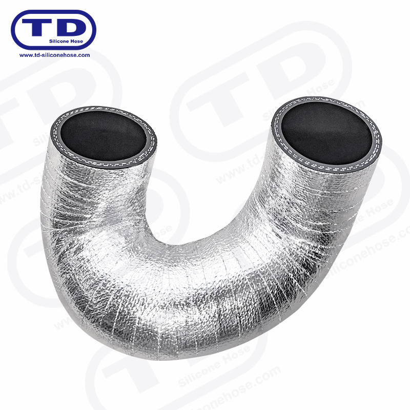 Aluminium indpakket silikonslange
