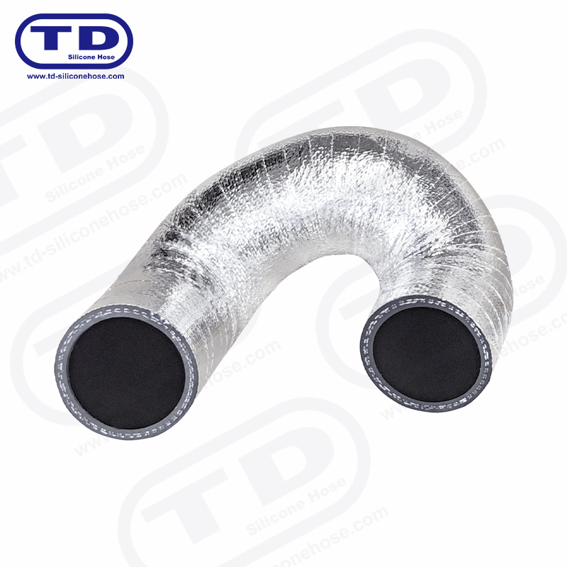 Aluminium indpakket silikone slange