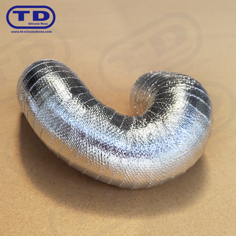 Aluminium indpakket silikonslange