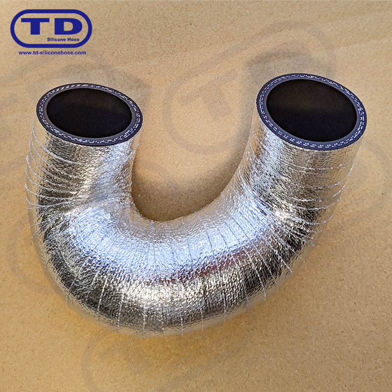 Aluminium indpakket silikonslange