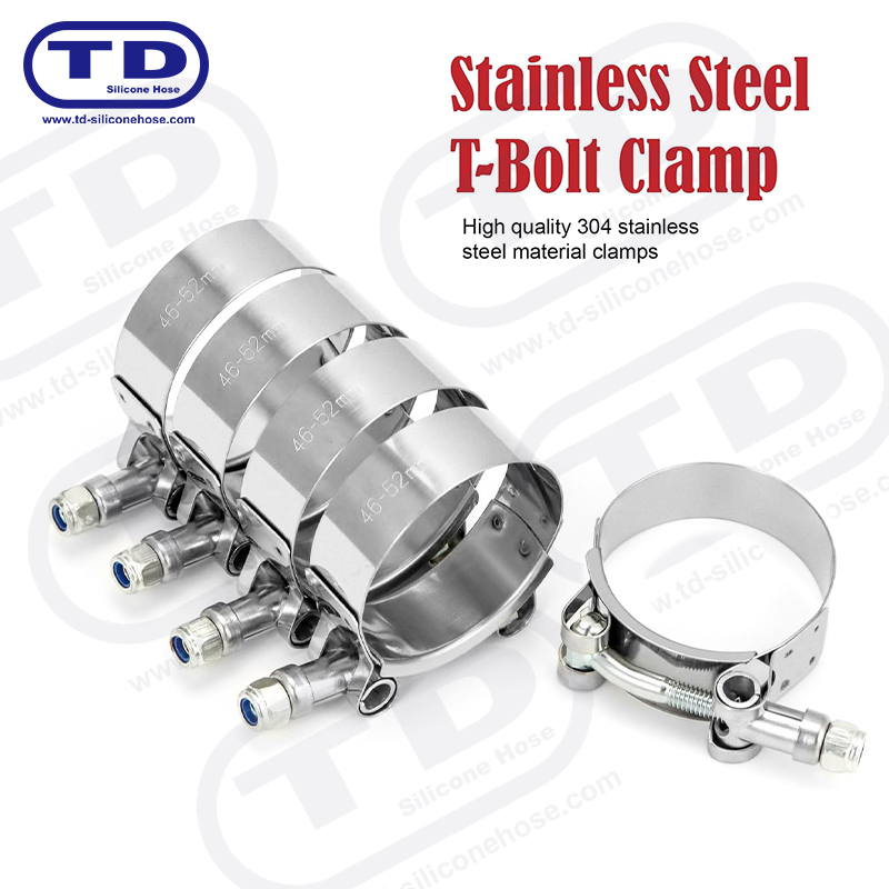 Tungt t-bolt silikone slangeklemme
