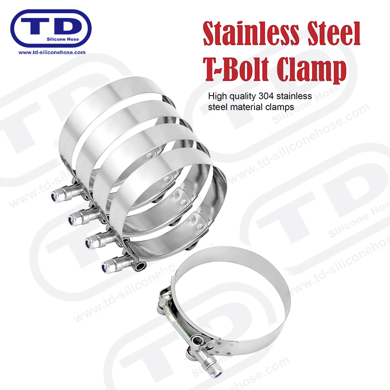 Tungt t-bolt silikone slangeklemme