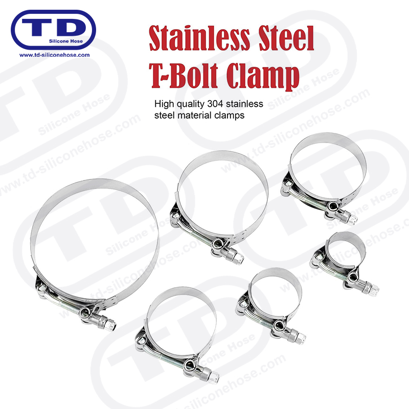 Tungt t-bolt silikone slangeklemme
