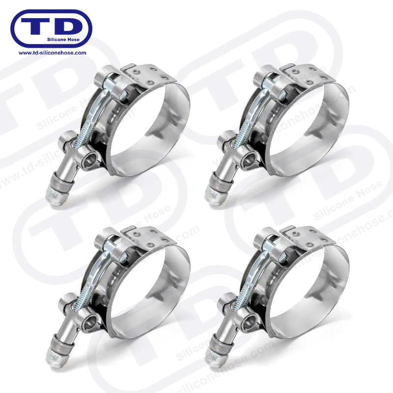 Tungt t-bolt silikone slangeklemme