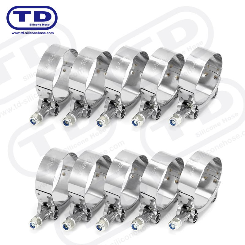 Tungt t-bolt silikone slangeklemme